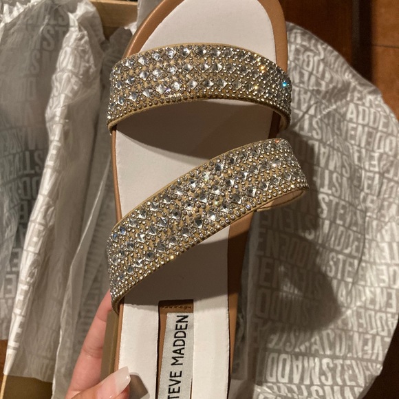 Steve Madden Rhinestone Sandals - Picture 2 of 7